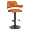 Scout Real Leather Stool Orange