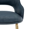 Louisa Gold Bar Stool Blue