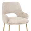 Louisa Gold Bar Stool Cream