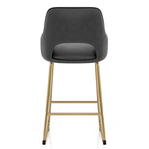 Louisa Gold Bar Stool Charcoal