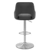 Fiji Brushed Steel Stool Charcoal