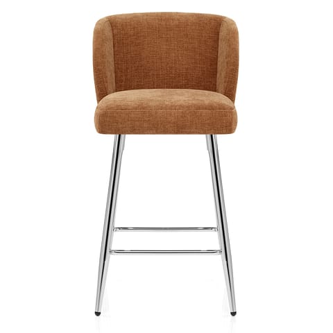 Coast Bar Stool Brown Fabric