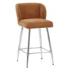 Coast Bar Stool Brown Fabric