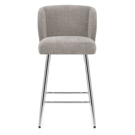 Coast Bar Stool Grey Fabric