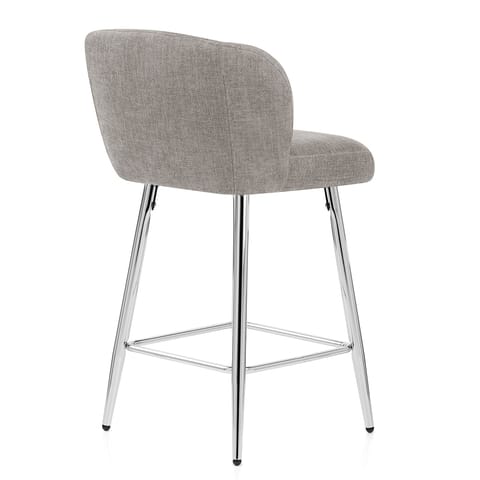 Coast Bar Stool Grey Fabric