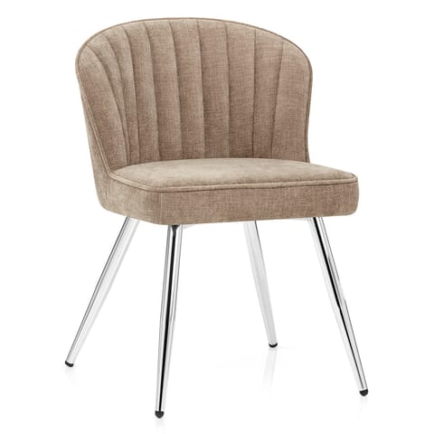 Chase Dining Chair Beige Fabric