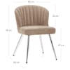 Chase Dining Chair Beige Fabric