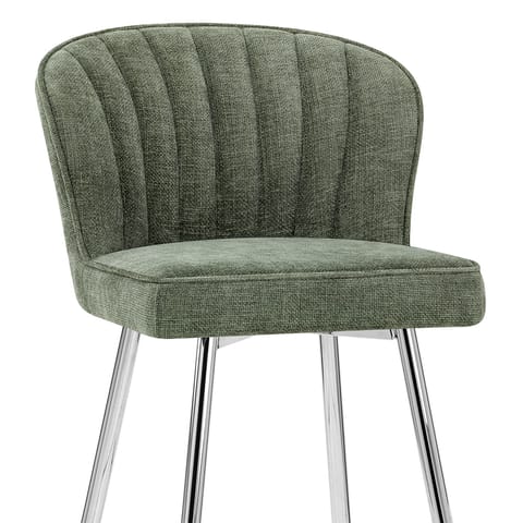 Chase Bar Stool Green Fabric