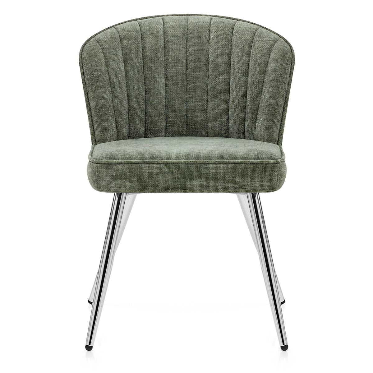 Green Chrome Frame Dining Kitchen Chairs