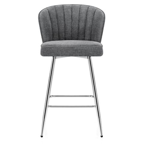 Chase Bar Stool Grey Fabric