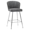 Chase Bar Stool Grey Fabric
