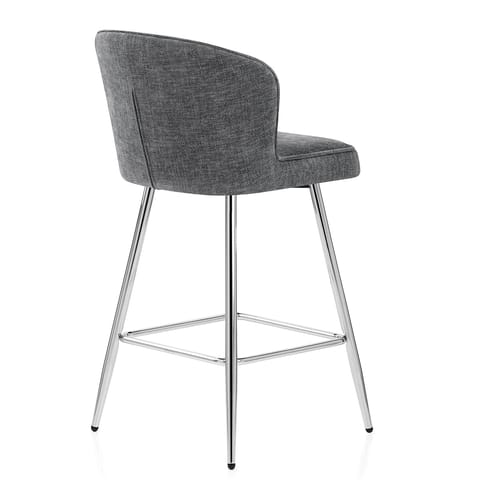 Chase Bar Stool Grey Fabric