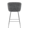 Chase Bar Stool Grey Fabric
