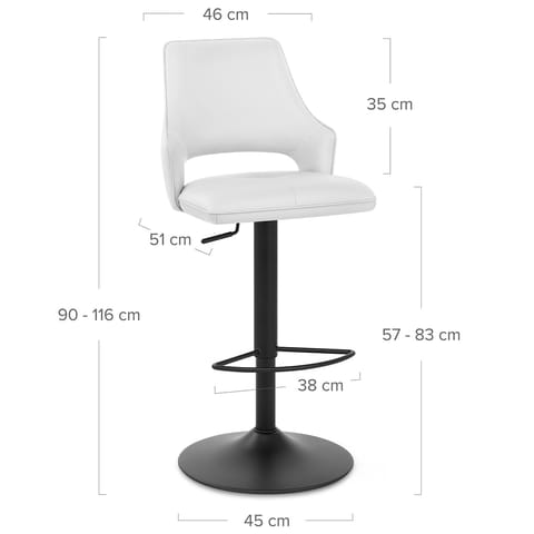 Iona Bar Stool White