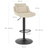 Pablo Bar Stool Cream