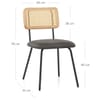 Cassis Dining Chair Charcoal