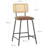 Cassis Bar Stool Brown