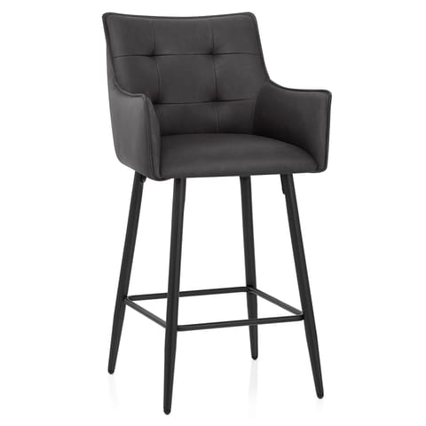 Montana Bar Stool Antique Dark Grey