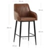 Avalon Bar Stool Vintage Brown