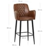 Maverick Bar Stool Vintage Brown