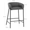 Cub Bar Stool Antique Grey