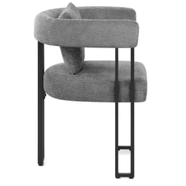 Gigi Chair & Cushion Grey Fabric