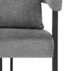 Gigi Chair & Cushion Grey Fabric