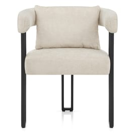 Gigi Chair & Cushion Cream Fabric