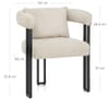 Gigi Chair & Cushion Cream Fabric