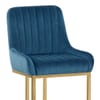 Paget Bar Stool Blue Velvet