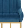 Paget Bar Stool Blue Velvet