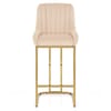 Paget Bar Stool Champagne Velvet
