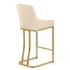 Paget Bar Stool Champagne Velvet