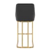 Paget Bar Stool Black Velvet