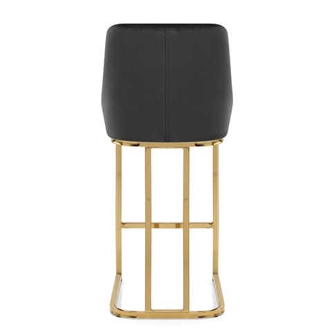 Paget Bar Stool Black Velvet
