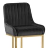 Paget Bar Stool Black Velvet