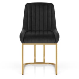 Paget Chair Black Velvet