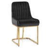 Paget Chair Black Velvet