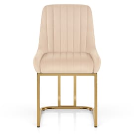 Paget Chair Champagne Velvet