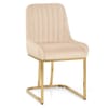 Paget Chair Champagne Velvet