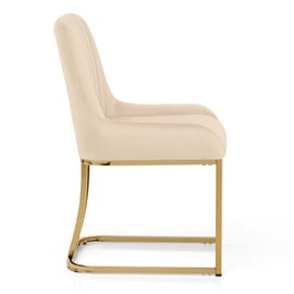 Paget Chair Champagne Velvet