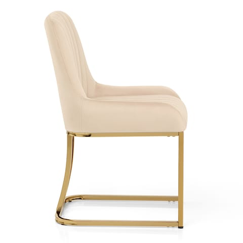 Paget Chair Champagne Velvet