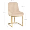 Paget Chair Champagne Velvet