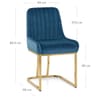 Paget Chair Blue Velvet