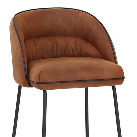 Jackie Bar Stool Brown & Black