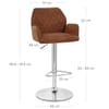 Harvard Bar Stool Antique Brown