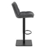 Angelo Bar Stool Charcoal Fabric