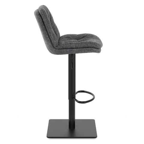 Angelo Bar Stool Charcoal Fabric