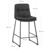 Devine Bar Stool Charcoal