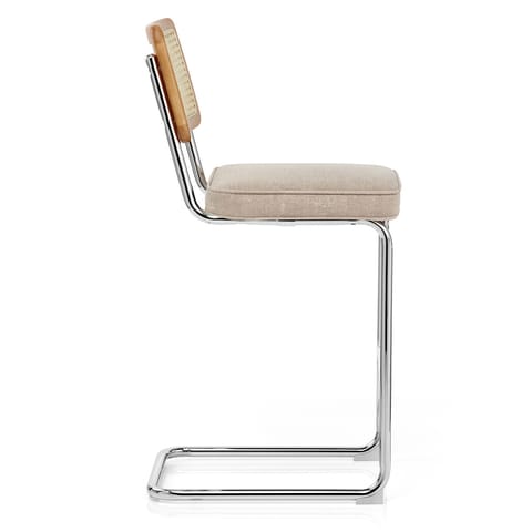 Clara Bar Stool Beige Fabric